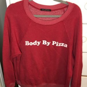 WILDFOX body by pizza sweatshirt